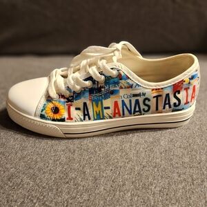 Custom Graphic Low-Top Canvas Sneakers